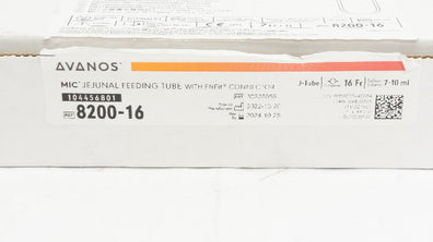 Avanos 8200-16 MIC Jejunal Feeding Tube W/ENFit Connector 16Fr - Box of 2